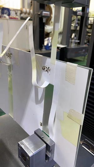 光伏行業(yè)膠膜剝離及拉伸試驗機(jī)測試報告