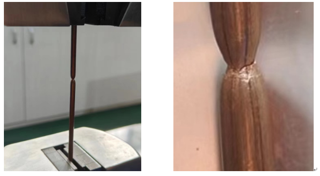 ?銅線1.0mm-3.5mm材料延伸率和抗拉強(qiáng)度試驗機(jī)測試